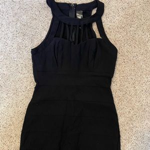 Black halter dress